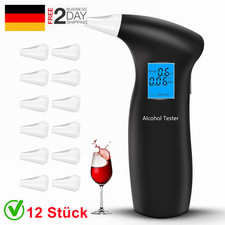 Tragbar Profi Alkoholtester Digitaler Atemalkohol LCD Anzeige Promille-Tester DE