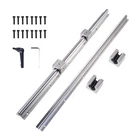 2x SBR20 L300-1500mm Linear Rail Shaft Rod + 4x SBR20UU Block Bearing US Stock