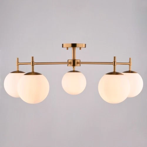 Vaxcel Lighting C0297 Armitage 5 Light 32"W Semi-Flush Ceiling - Black - Picture 3 of 12