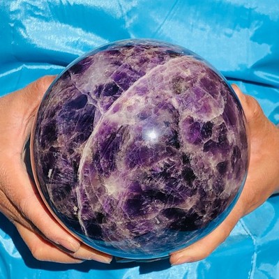 8.05LB Natural dream amethyst sphere quartz polished ball healing decor gift