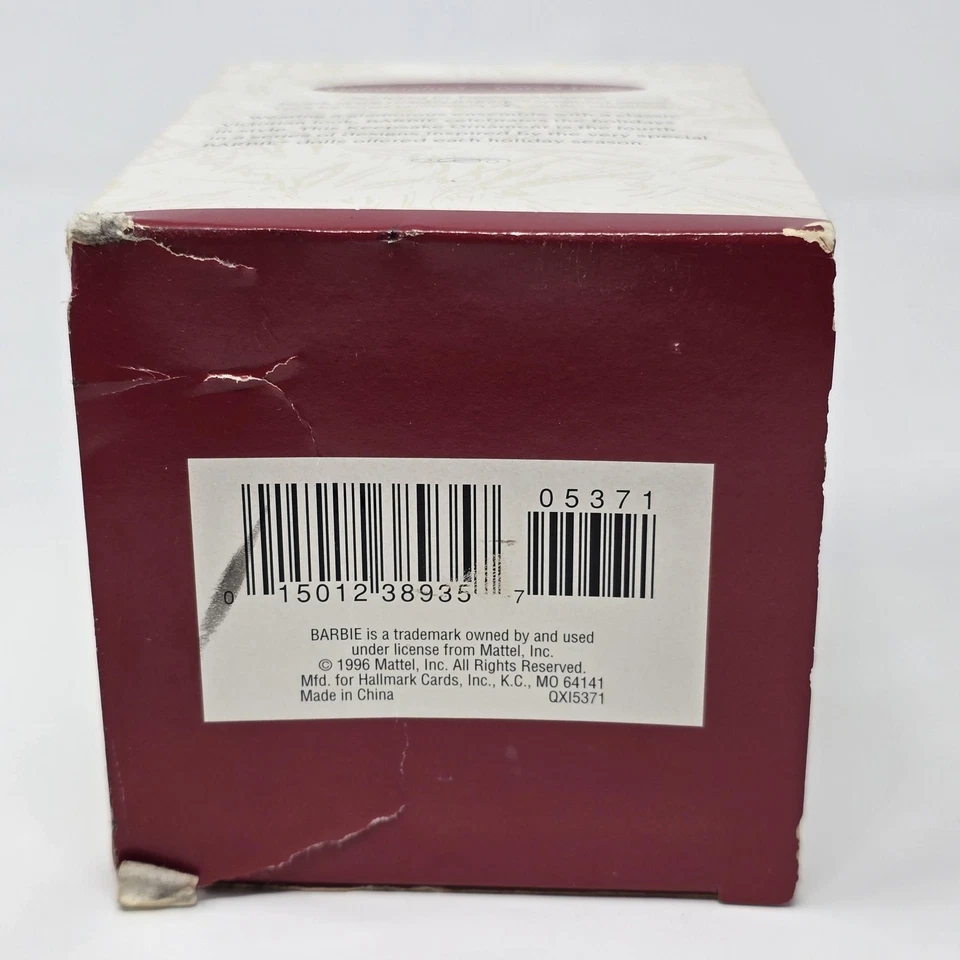 Vintage 1996 Hallmark Keepsake Ornamento Vacaciones Barbie Coleccionista Serie 4to Foto 3 de 4