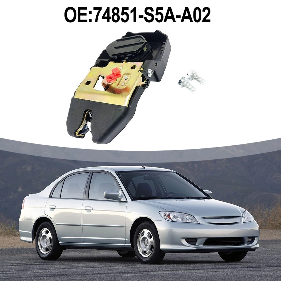 For Honda For Civic Tailgate Trunk Lock 74851S5AA02 Compatible with 2001 2005 - Image 2 of 4