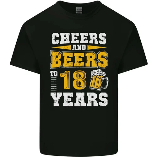 18th Birthday 18 Year Old Funny Alcohol Mens Light Cotton T-Shirt - product listing photo