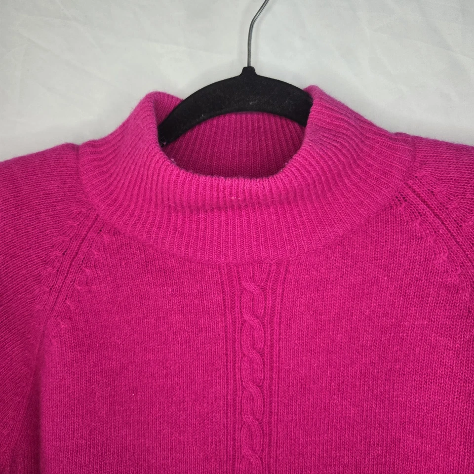 Vintage Yarn Works Women's Large Lambswool Angora Rabbit Hair Mock Neck Sweater - Image 2 of 4