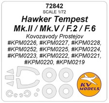 KV Models 72842 1:72 Hawker Tempest Mk.II / Mk.V / F.2 / F.6