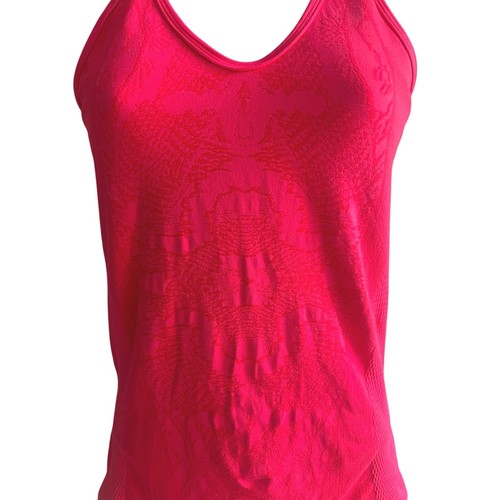 Zella Hot Pink Seamless Racerback Workout Tank Top Medium Performance Activewear - Picture 4 of 6
