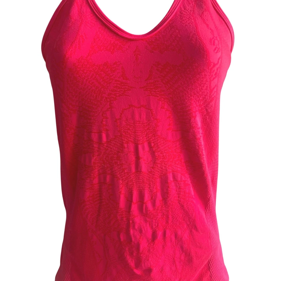 Camiseta sin mangas Zella rosa sin costuras espalda deportiva de rendimiento medio ropa deportiva Foto 4 de 4