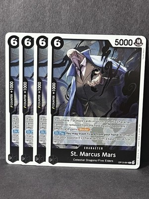 4 x St. Marcus Mars OP13-091 Carrying On His Will Foil