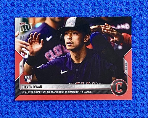 Red Parallel #/10 Cleveland Rookie Steven Kwan Sets New MLB Record—Since 1901 RC