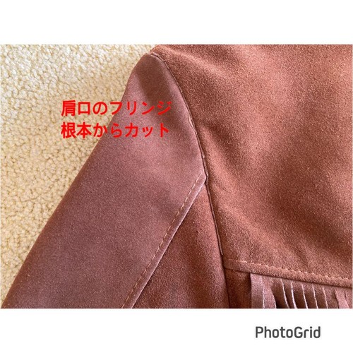 Schott Fringe Leather Jacket Tan Suede USA Size 36 Men's Western Cowboy Biker - Picture 17 of 18