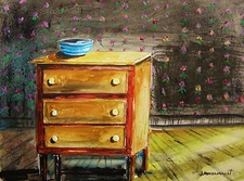 ORIGINAL Still Life Watercolor Painting JMW art John Williams Impressionism SALE