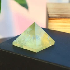 Natural Citrine Crystal Orgonite Pyramid Healing Energy Quartz Stone Tower Reiki