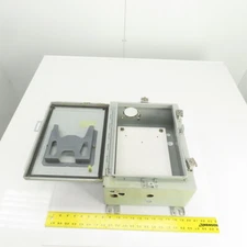 Hoffman 16" x 12" x 6" Wall Mount Electrical Enclosure W/Backplate & Hinged Door