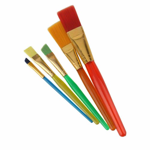 5 piezas Pinceles de pintura para decoración de helados de pasteles Fondant para desempolvar artesanías azucareras herramienta de arcilla - Imagen 5 de 6