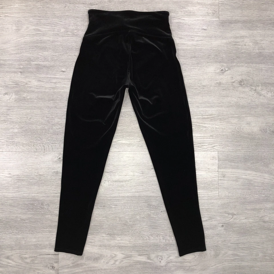 Spanx Shiny Velvet Shaping Size XL High Waisted Womens Leggings In BLack #2070 - Image 4 of 4