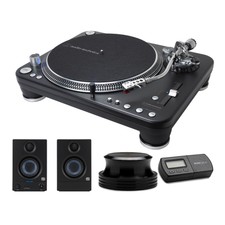 Audio-technica At-lp1240-usb Xp Turntable With Monitor Knox Stabilizer And Scale