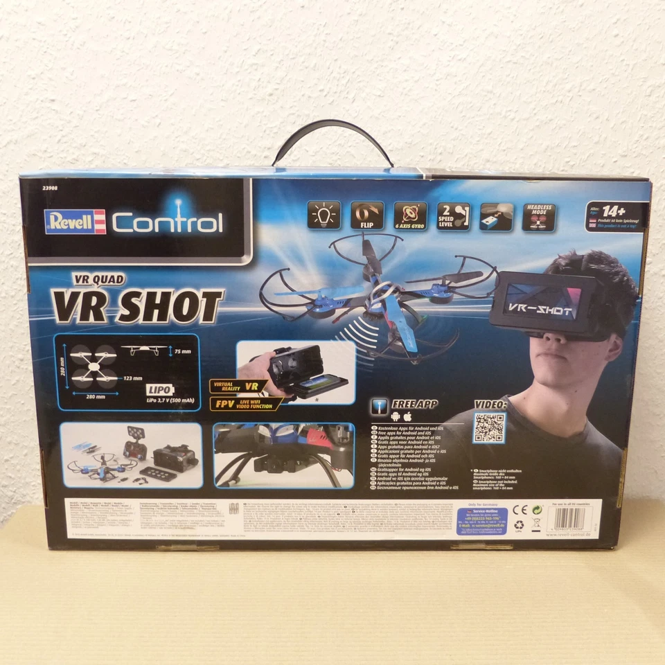 Revell Control Nr.: 23908 VR Quadrocopter VR Shot, in OVP EX2698 - Bild 2 von 2