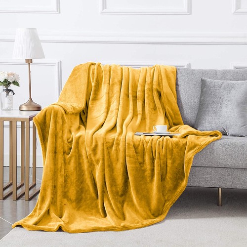 Warm Fleece Blanket Faux Fur Large Bed Couch Sofa Throw Single Double King Size - Picture 83 of 133