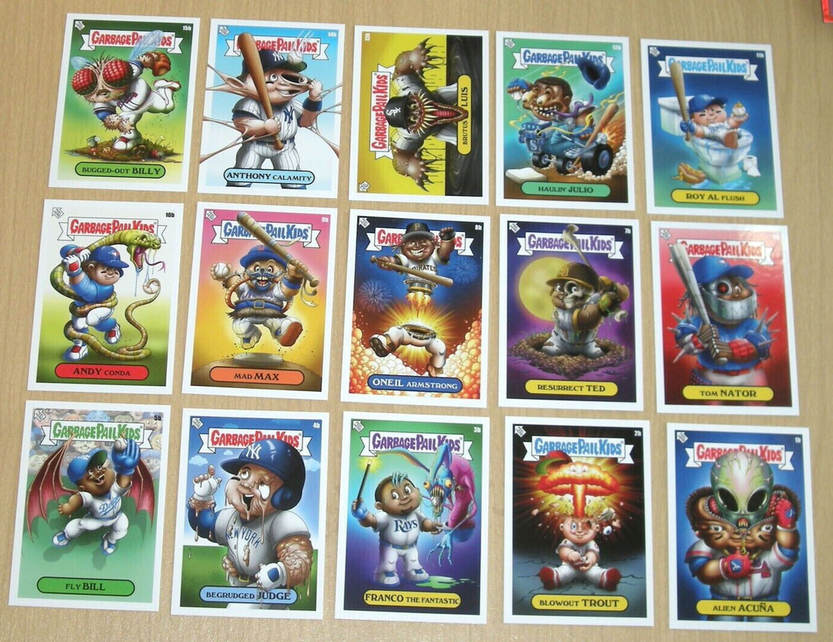 2022 Topps Alex Pardee Garbage Pail Kids GPK X MLB 30-card Base