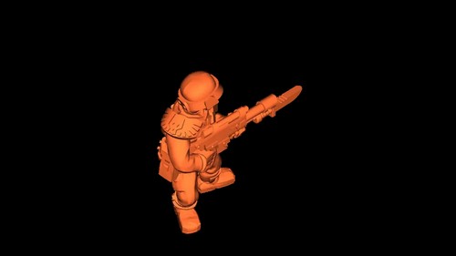 28mm/ 1:56th Resin Sci-Fi Arcadian Rifleman B - Bild 2 von 2