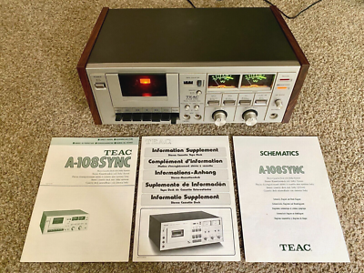 1979 TEAC A-108 Sync Stereo Cassette Deck - Rare/Scarce! Powers On
