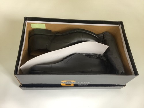 RAF Cadet Shoes Military Style Black Leather Stitched Rubber Sole M490A 10 New - Picture 12 of 14