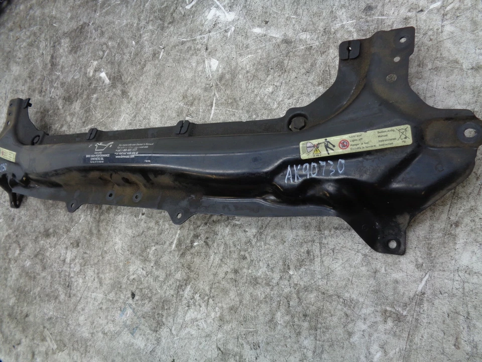 AK90730 2002-2005 BMW 745I FRONT UPPER RADIATOR SUPPORT BAR BRACKET OEM - Image 3 of 4