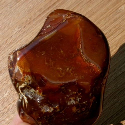 Quartz Crystal Geode Slice Display Stone Polished Rock Slice Brown Agate Edges - Picture 7 of 8