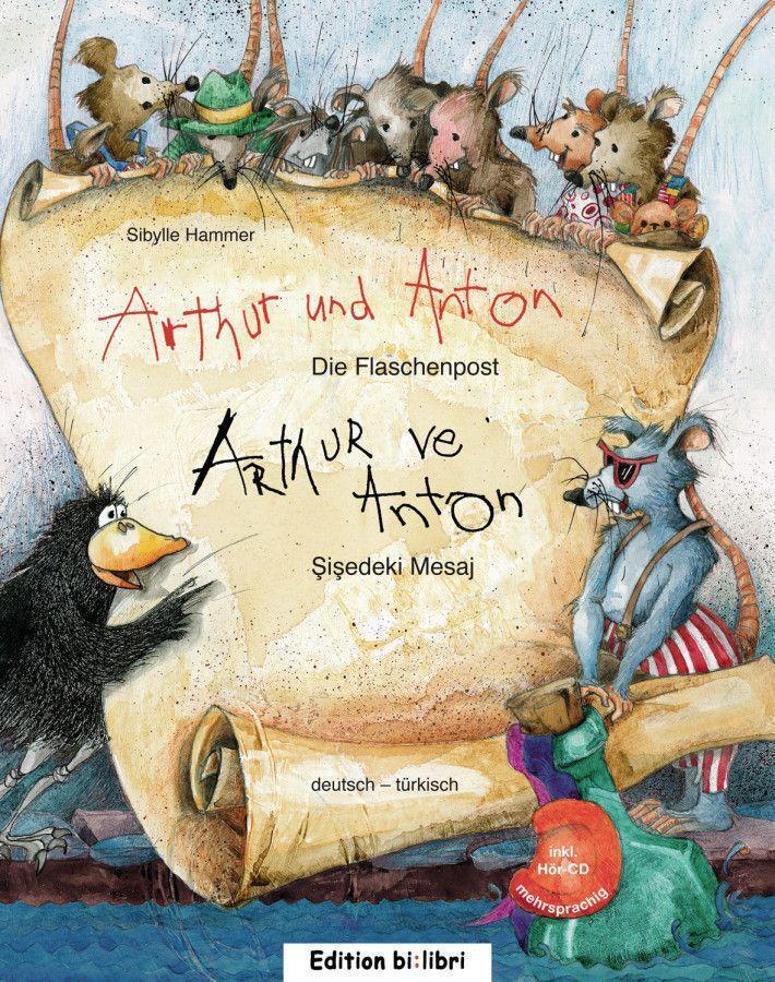 Thumbnail - Arthur Und Anton: Die Flaschenpost. Deutsch-türkisch Sibylle Hammer