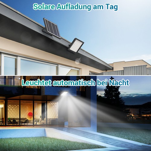 Luces solares D2D de diseño dividido para exteriores LED súper brillantes lámpara de inundación control remoto - Imagen 3 de 7