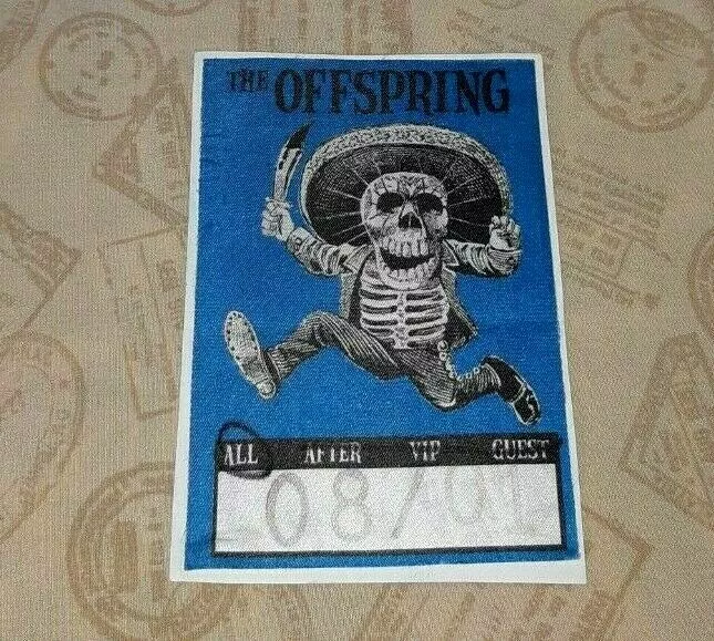 OFFSPRING DOUGHBOYS GOB CONCERT POSTER VANCOUVER AUGUST 1ST, 1997 W/PASS - Image 2 of 2