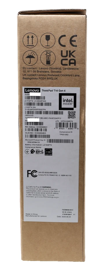 Lenovo ThinkPad T14 Gen 4 14" (Intel i5-1335U - DDR5 16GGB - 256GB SSD - Win 11) - Image 2 of 4