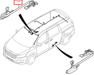 Rear Right Side Door Power Cable For KIA Carnival Sedona 2015-2018
