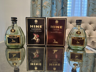 Hine Napoleon And Hine VSOP 1980s Empty Bottles 700ml