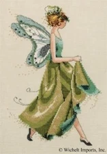 Nora Corbett Cross Stitch Pattern - NC108  -  Pixie Couture Collection - Ivy