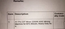 A1 Pro 23T Miner 2200 ASIC Mining Machine For Bitcoin