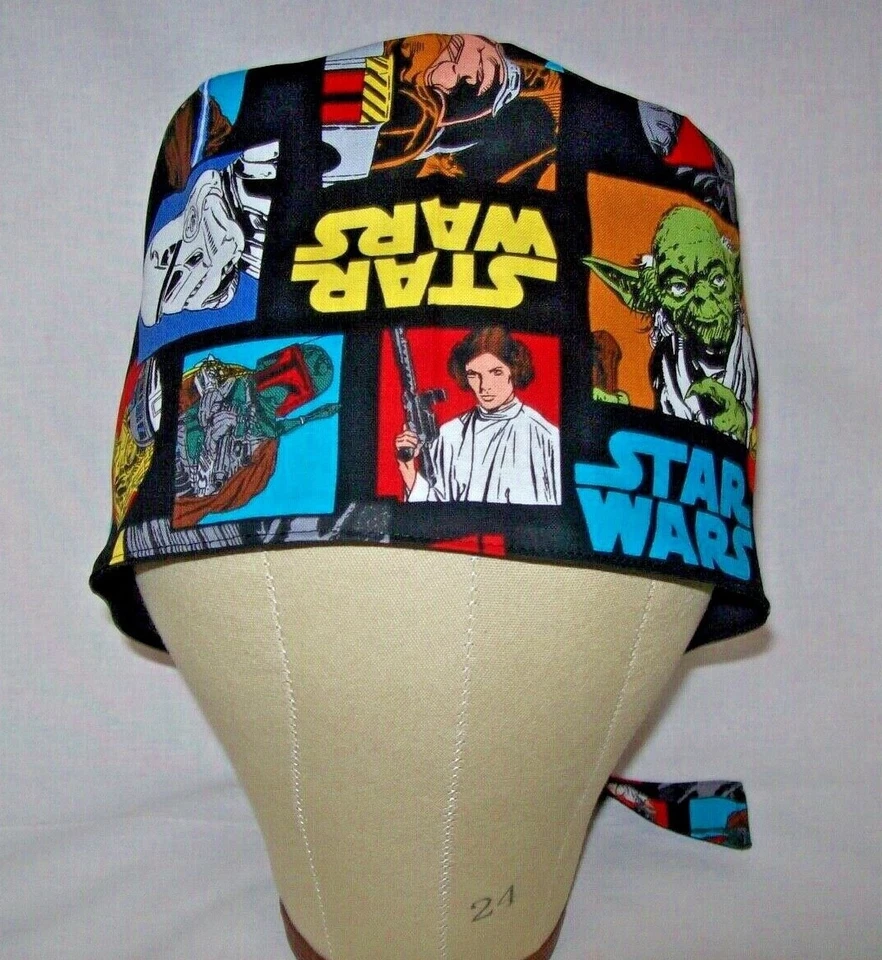 Men/Women Surgical Scrub Cap Lined SW 100% Cotton - Image 2 of 4