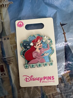 Disney Parks Princess Ariel Little Mermaid Holding Rose Pin OE New 2024