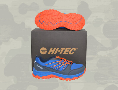 Hi-Tec Kinder Schuhe Trail Explorer Low JR Blue Orange Größe 28