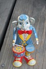 TK TOYS KITAHARA ~ Elephant Playing Drums Wind Up 8" Tin Toy FOSSIL RR ~ WORKS! — photo 7