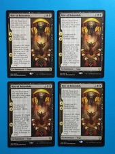MTG 4x Rite of Belzenlok x4 NM Dominaria Magic Playset