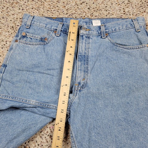 VTG Levis 550 Jean Shorts Mens 36 Blue Denim Loose Relaxed Y2K Skater Baggy - Picture 6 of 11