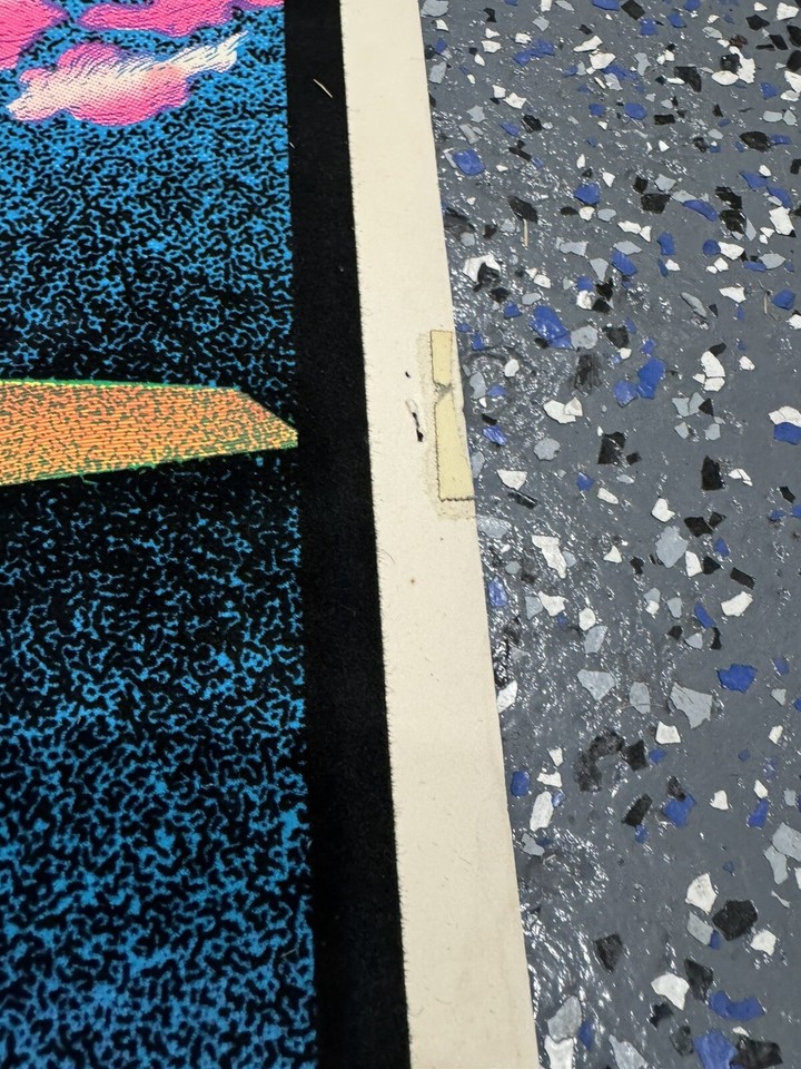 Vintage Led Zeppelin Stairway to Heaven Flocked Velvet Blacklight