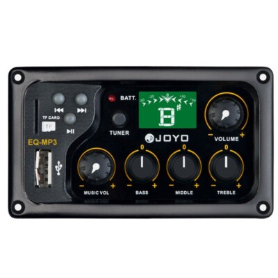 for JOYO Acoustic Guitar Pickups 3-Bands LCD Digital EQ Tuner Preamp Piezo 2025