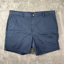 Vineyard Vines Breaker Shorts Blue Performance Stretch Flat Front Size 40
