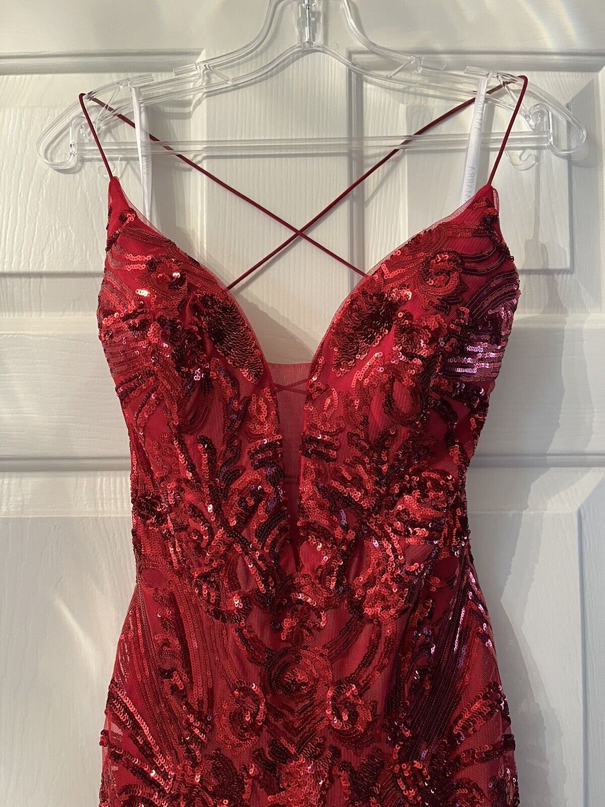 Red Sequin Amarra Dress - image 5