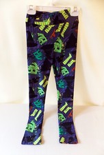 LuLaRoe Witch Leggings Girls L/XL Child Pants Kids Purple Black Green Halloween