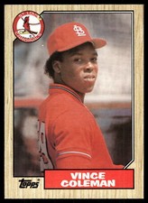 1987 Topps #590 Vince Coleman