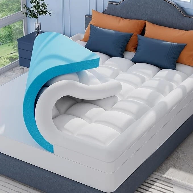 DUAL LAYER MICROFIBRE & MEMORY FOAM MATTRESS TOPPER ENHANCER, ORTHOPAEDIC MEMORY
Opens in a new wind