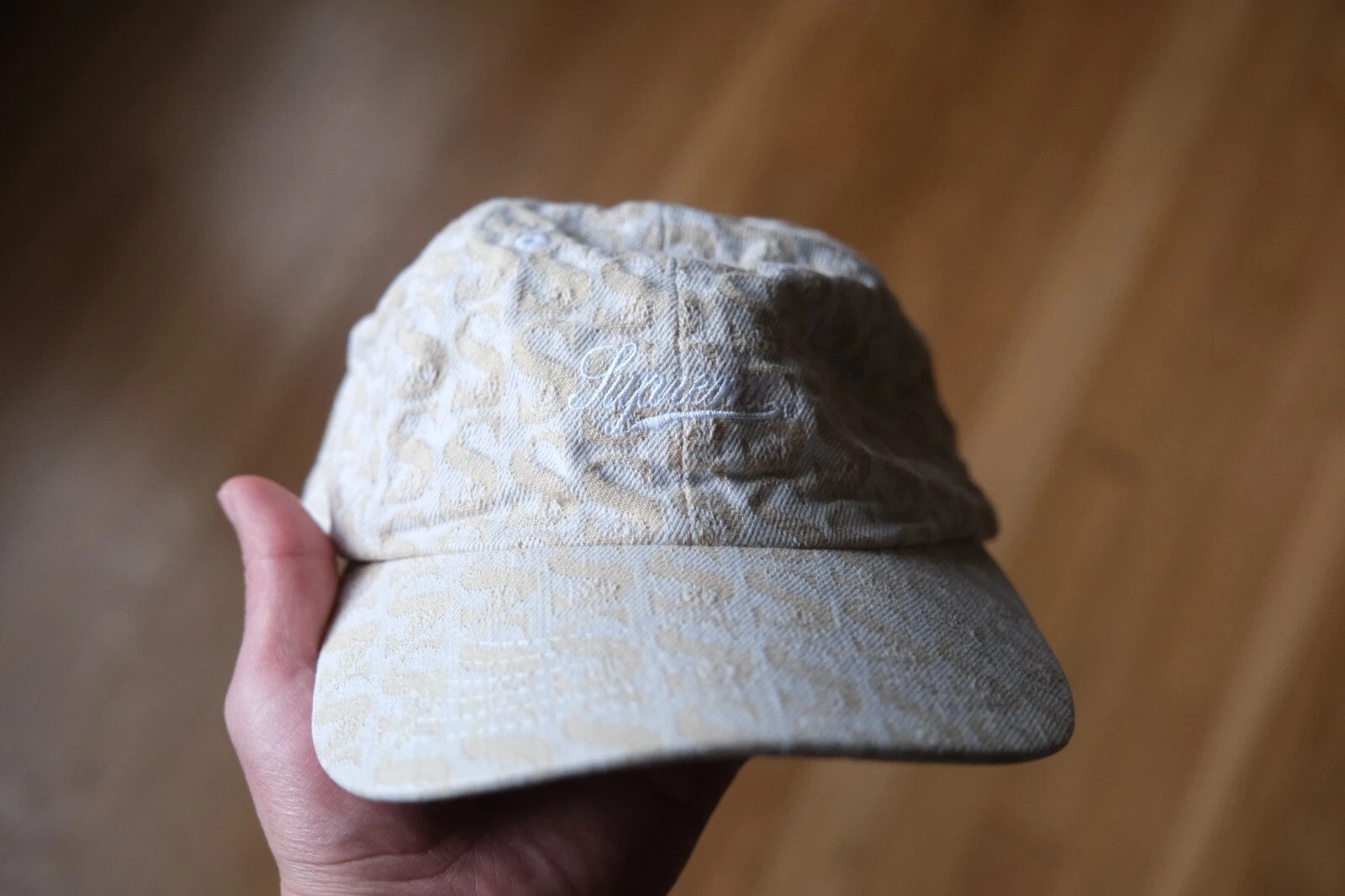 CHAPEAU DENIM MONOGRAMME MARRON SUPRÊME 6 PANNEAUX TAILLE UNIQUE PROPRE EXCELLENT ÉTAT